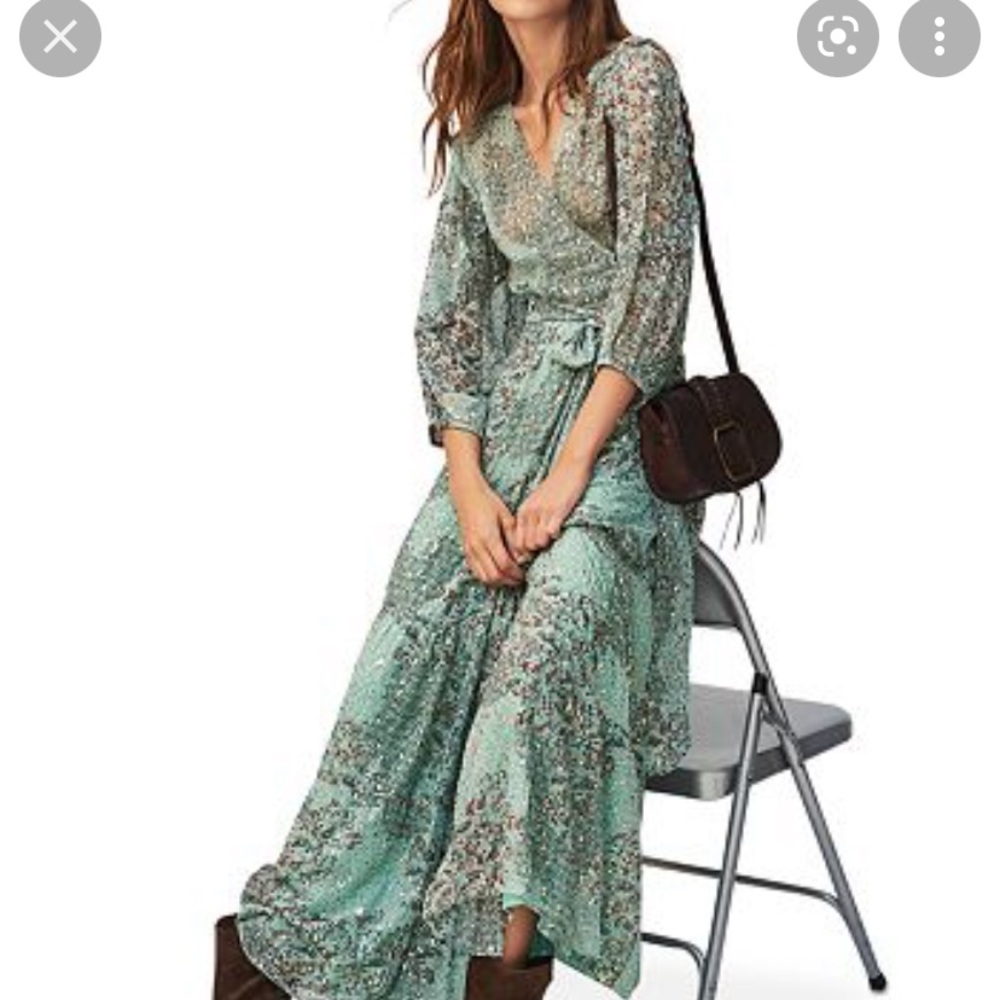 BA&SH Oriane Floral Wrap Dress. NWT
